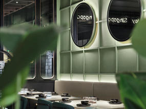 深圳宝安餐饮空间设计「艺鼎新作·星美聚」308㎡复古橄榄绿餐厅，邂逅那撩人的别样风趣！