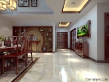 中式客厅模型带材质灯光