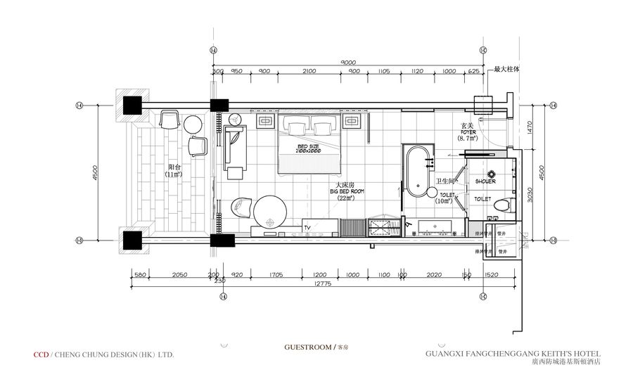 《CCD--江山半岛项目兹斯顿度假酒店》设计概念方案+3d效果图+施工平面图