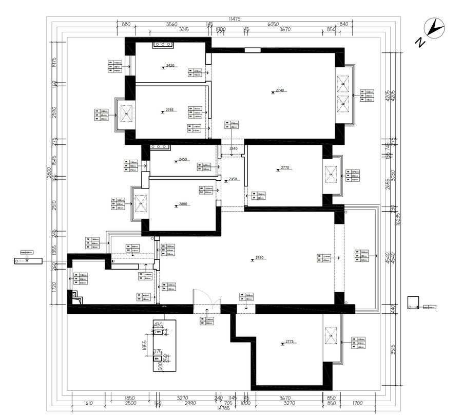 筑物营作实景丨美丽沙200㎡焕新变革，全拆精装房打造现代意式的优雅