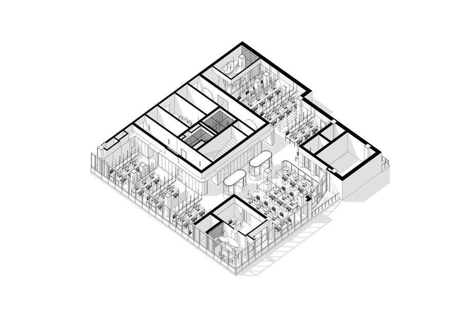 明斯克 720m2  质感loft工作室