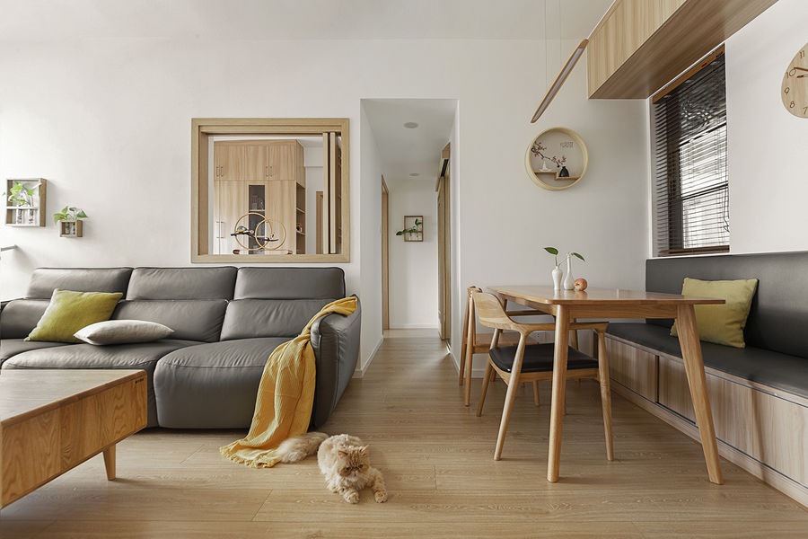 東馬设计 | 旧房大改造，原木日式风与生活空间的对话。