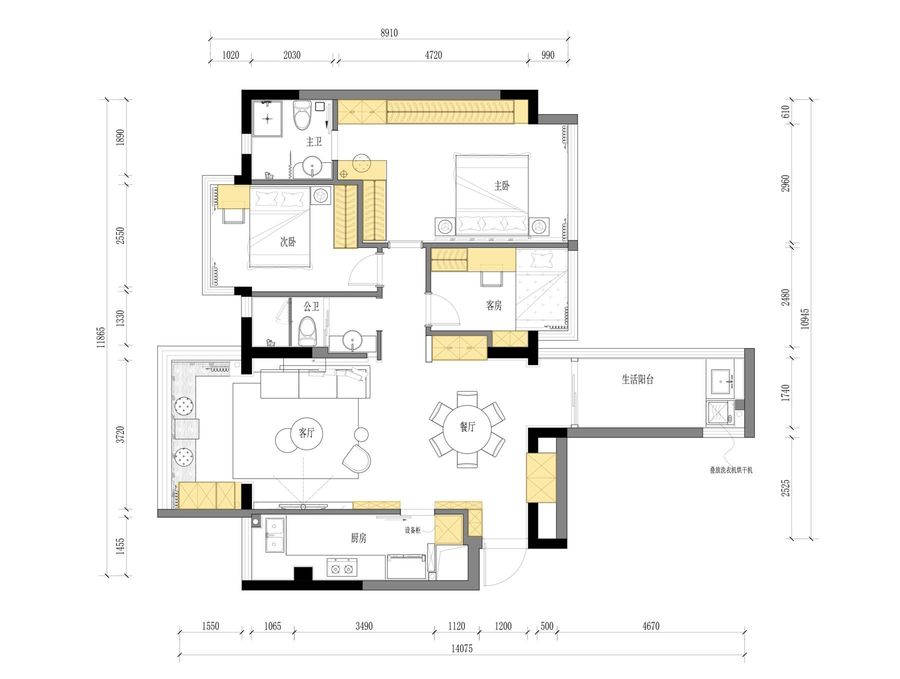 筑加新作 | 120m²，90后博主的精致生活