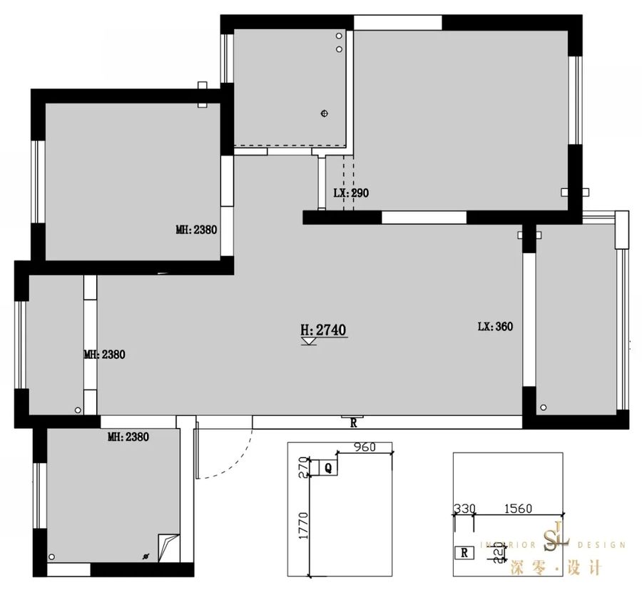 深零设计 | 77㎡刚需婚房，入户洗手池+中西厨，打造“后疫情”时代家居范本！