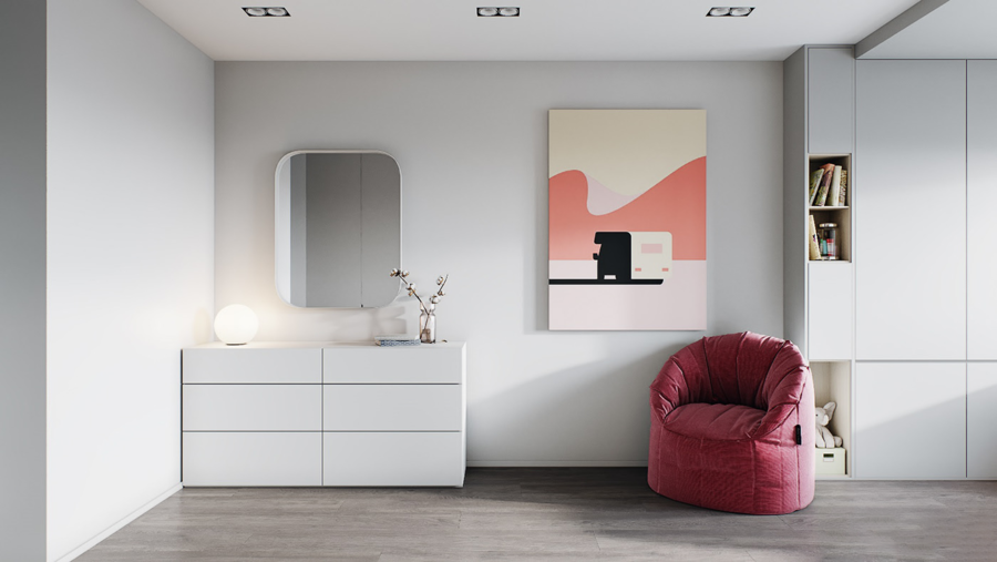  SVAI Studio | 110㎡ 两室一厅，灯光这样设计更优雅