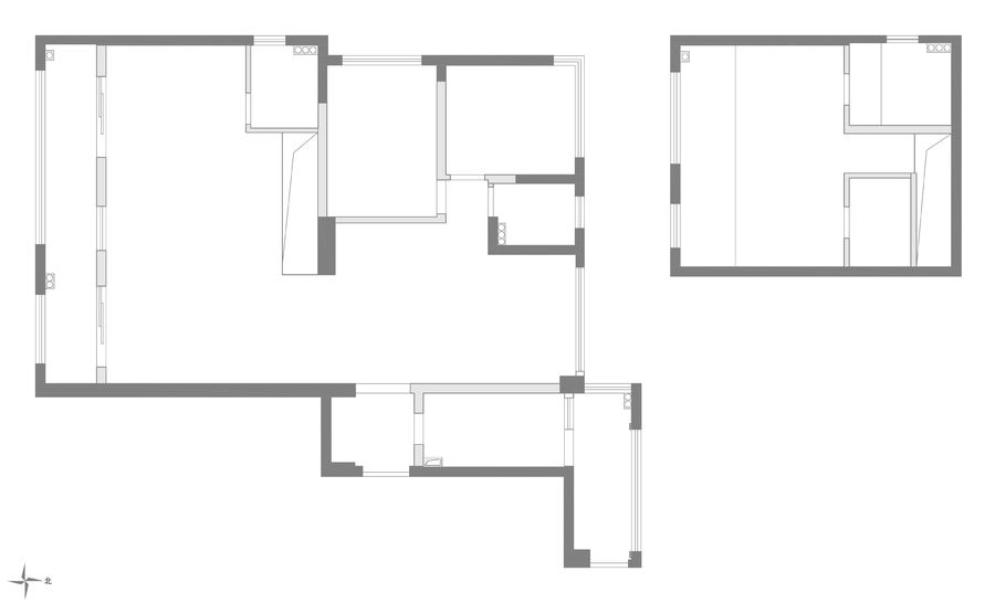 R’sYard 缪茹空间设计 | 190 ㎡上跃，浮华之上，澄静空间