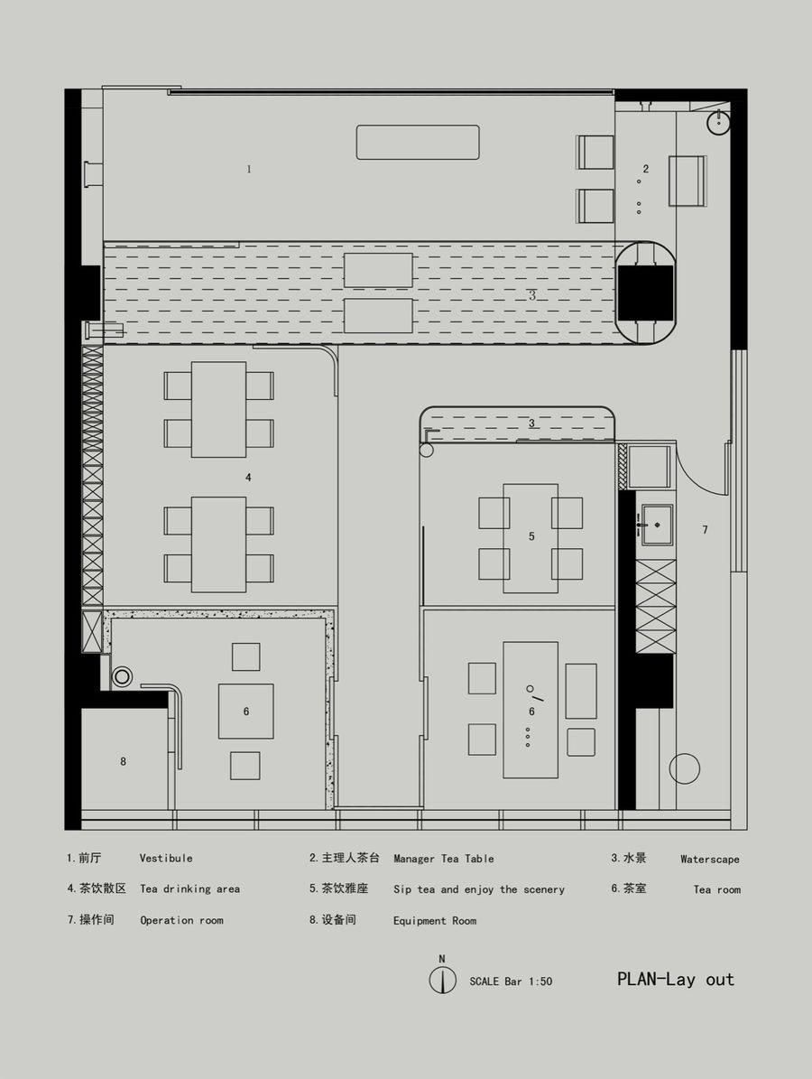 仝屿建筑空间设计 | 内观山河·岚洱茶事