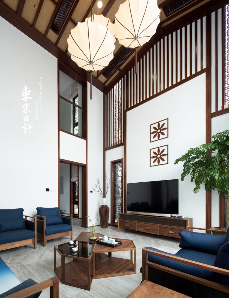 《忆江南》新中式别墅装修设计表现