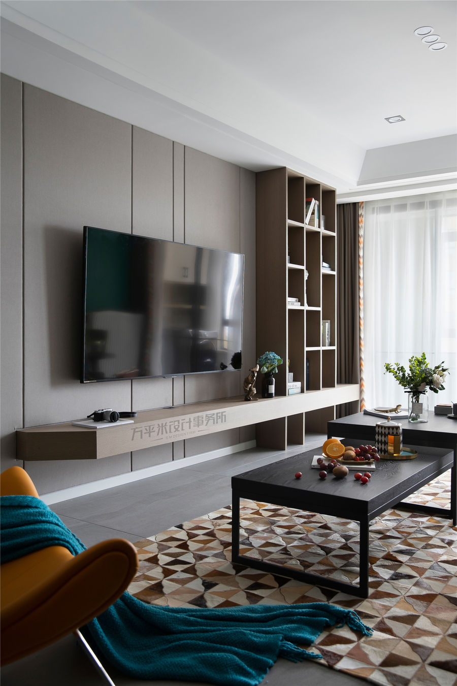 方平米设计 | 雪松与甜橙 - 现代北欧公寓-97平2居