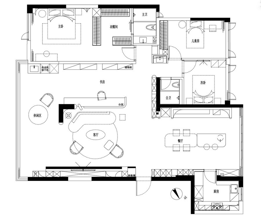 理居设计丨厦门联发五缘湾1号175㎡住宅