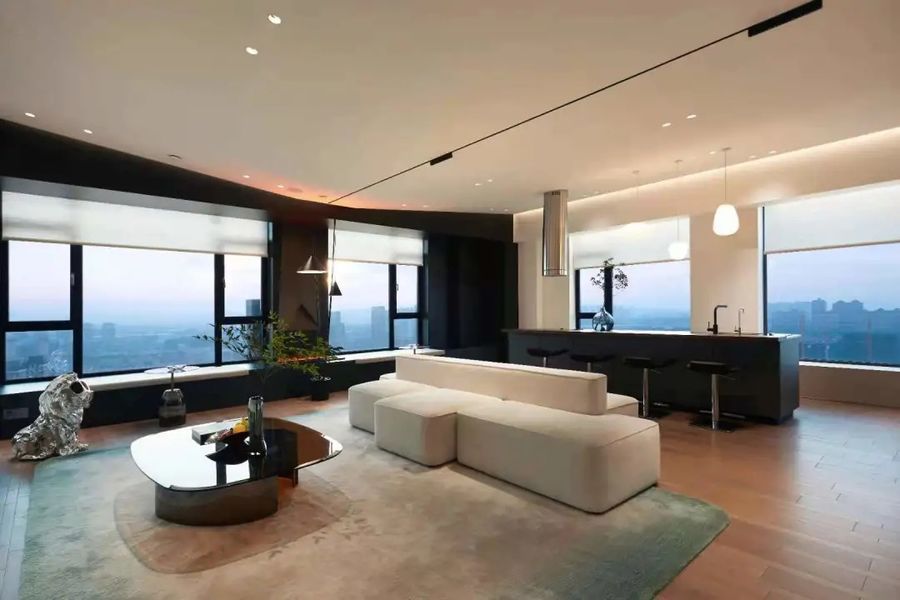 朱磊设计｜140㎡的云端会客厅这样布局，能容纳30人同时使用？
