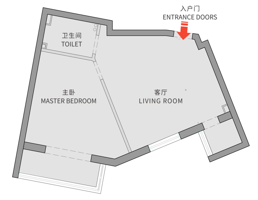 里白空间 | 改“斜”归正的家