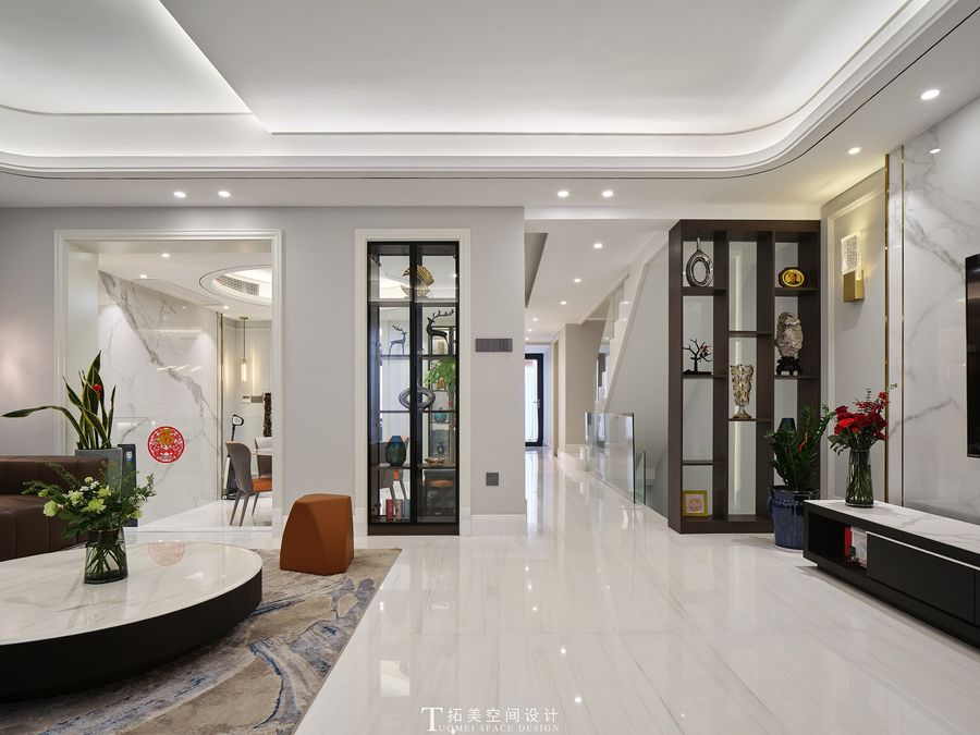 拓美DESIGN | 410㎡現代極簡美式別墅 清風徐來