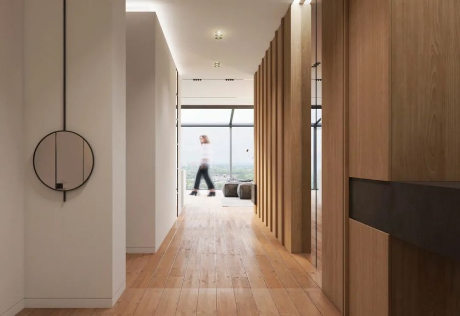 俄羅斯Need Design | 140㎡原木公寓，簡約清新