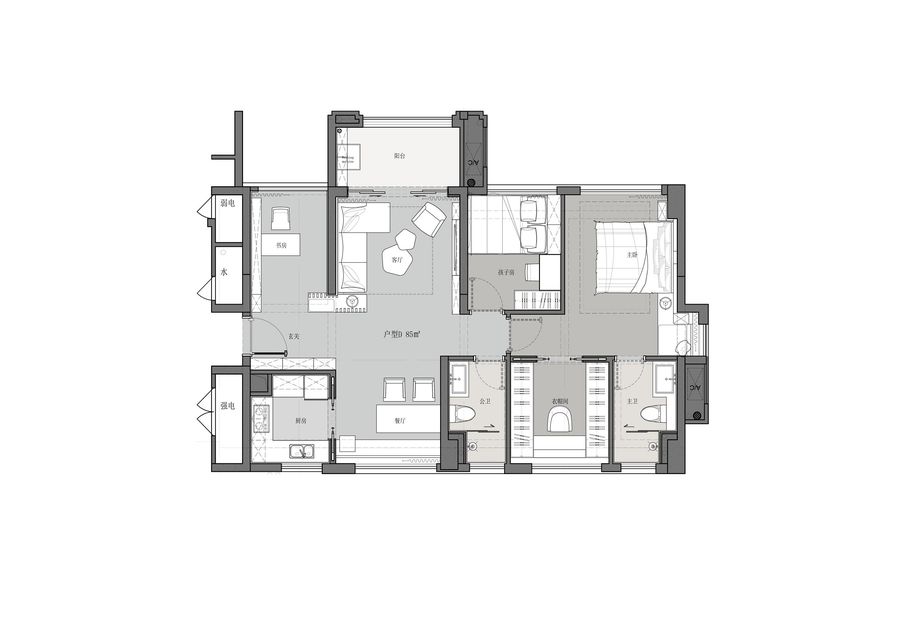 SD DESIGN 艾斯蒂设计丨隆腾盛世花园样板房合集（一）