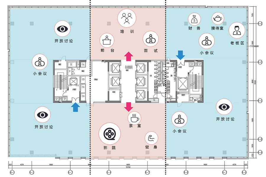 項目｜活力摩登，國內的海外視頻社區人人視頻上海辦公室設計裝修