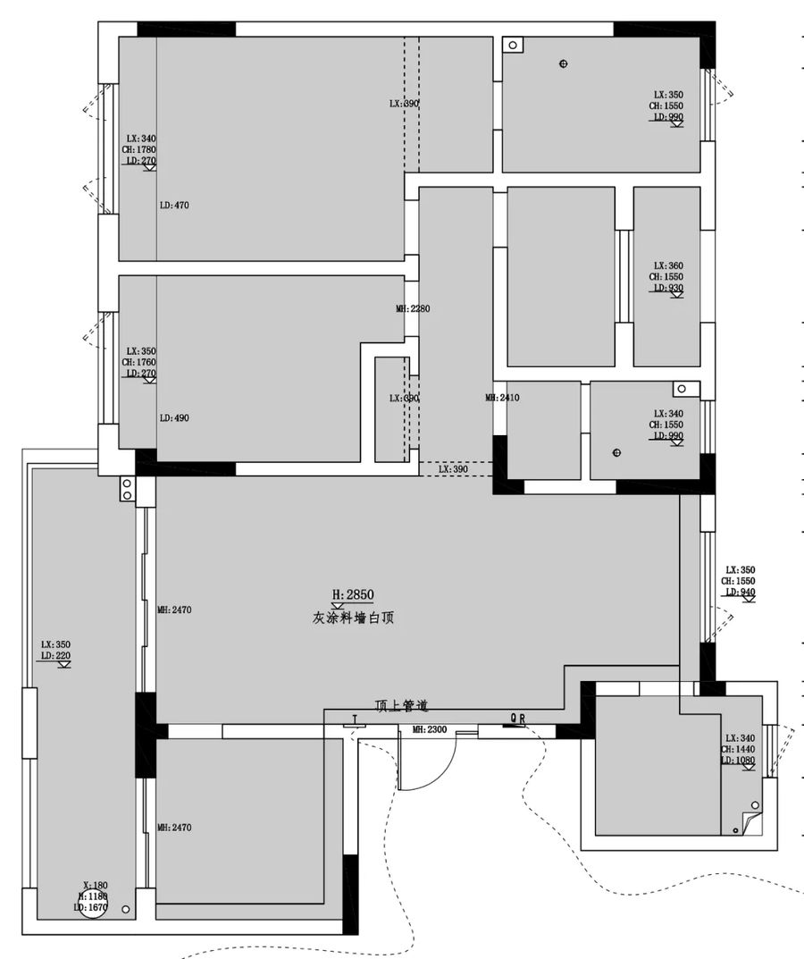 深零设计| 140㎡简约三居，高级灰邂逅木饰面，温暖与浪漫撞个满怀！