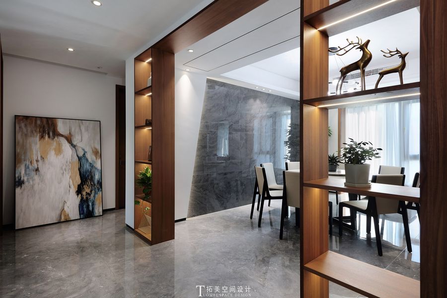 拓美DESIGN | 280㎡現代頂層復式 優雅之上