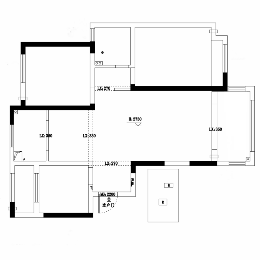 深零设计 | 98m2三室改一室，微妙尽显，重塑生活之美！