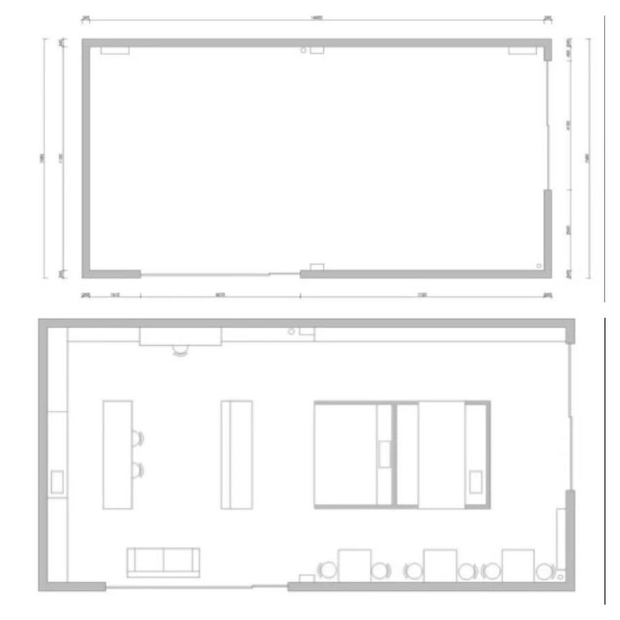 黑白盒子打造的全屋定制展厅