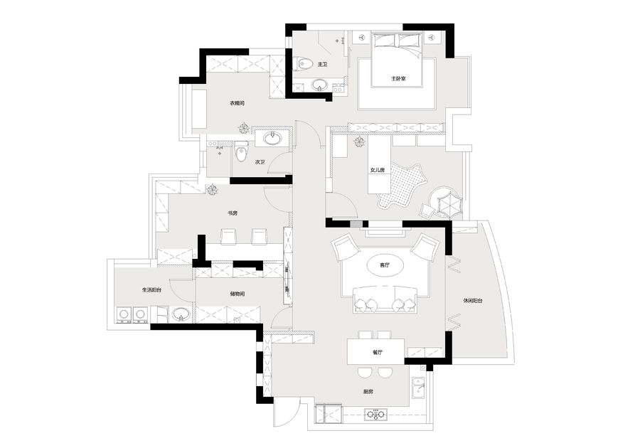 現代風格 l 光舞云端住宅裝修設計