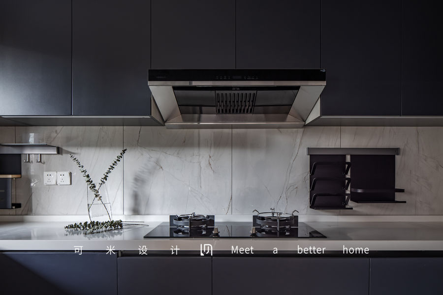 可米设计 | 黑白咖的完美融合，释放最实用的现代家居之美