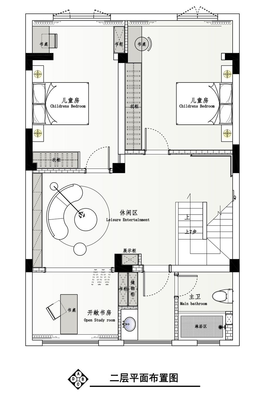 深零設計丨【世茂翡翠首府】300㎡簡約私宅，開放式成長，沉淀中豐盈！