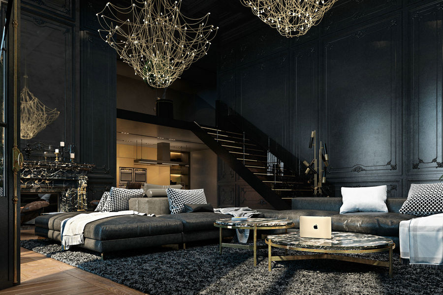 乌克兰Diff-Studio设计--巴黎复式公寓
