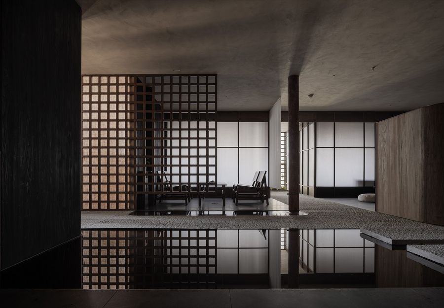 仝嶼建筑空間設(shè)計(jì) | 內(nèi)觀山河·嵐洱茶事
