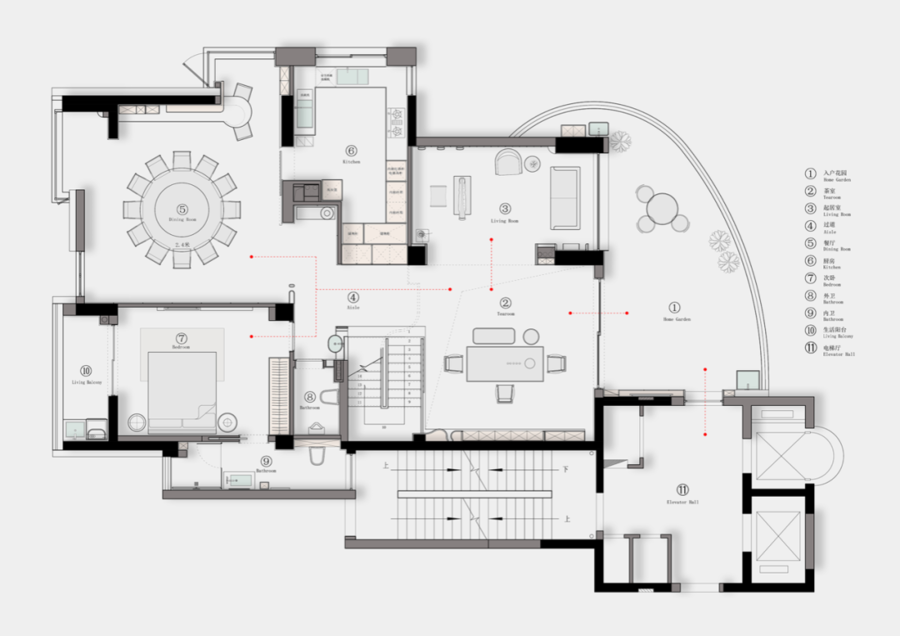 星杰設計 | 400m2 氣質大宅：落筆甌境，人文江畔