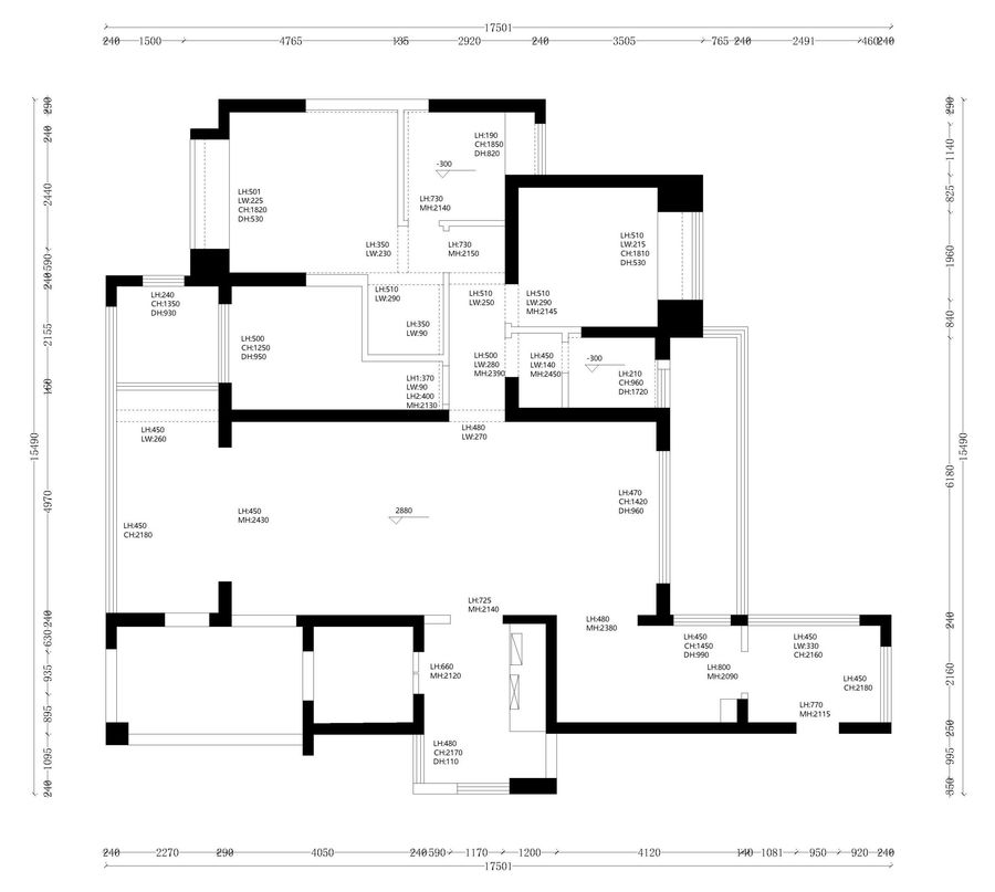 筑物营作实景｜180㎡暗调极简，艺术-不是原空间的“闯入者”