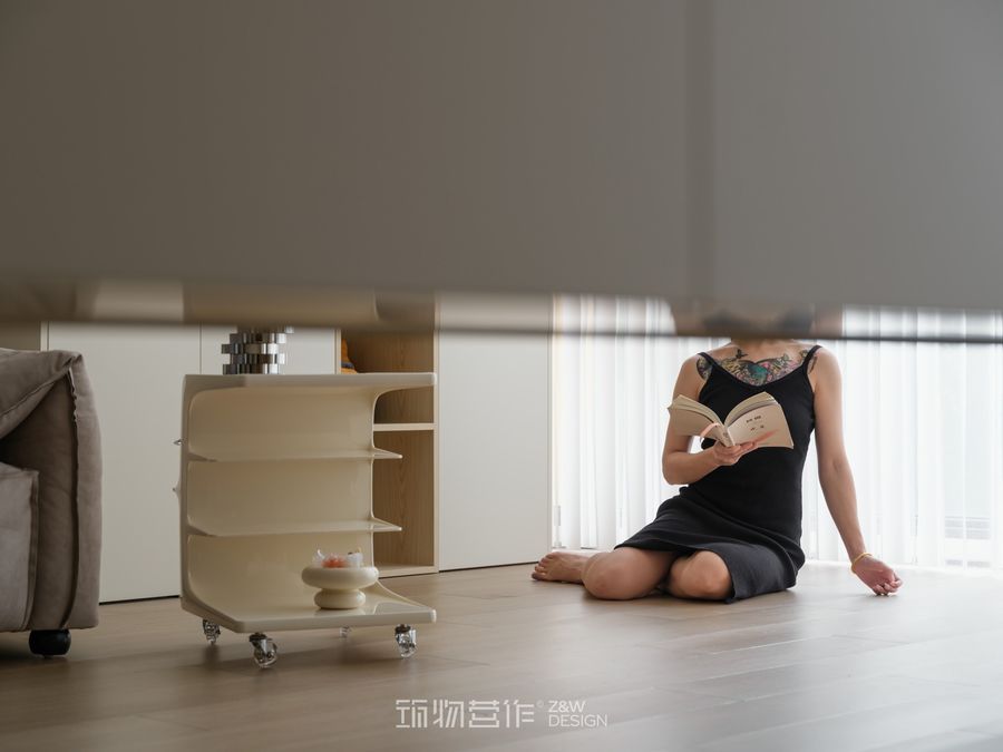 筑物營作實景｜120㎡舊房改造，清新奶油風，柔軟又治愈