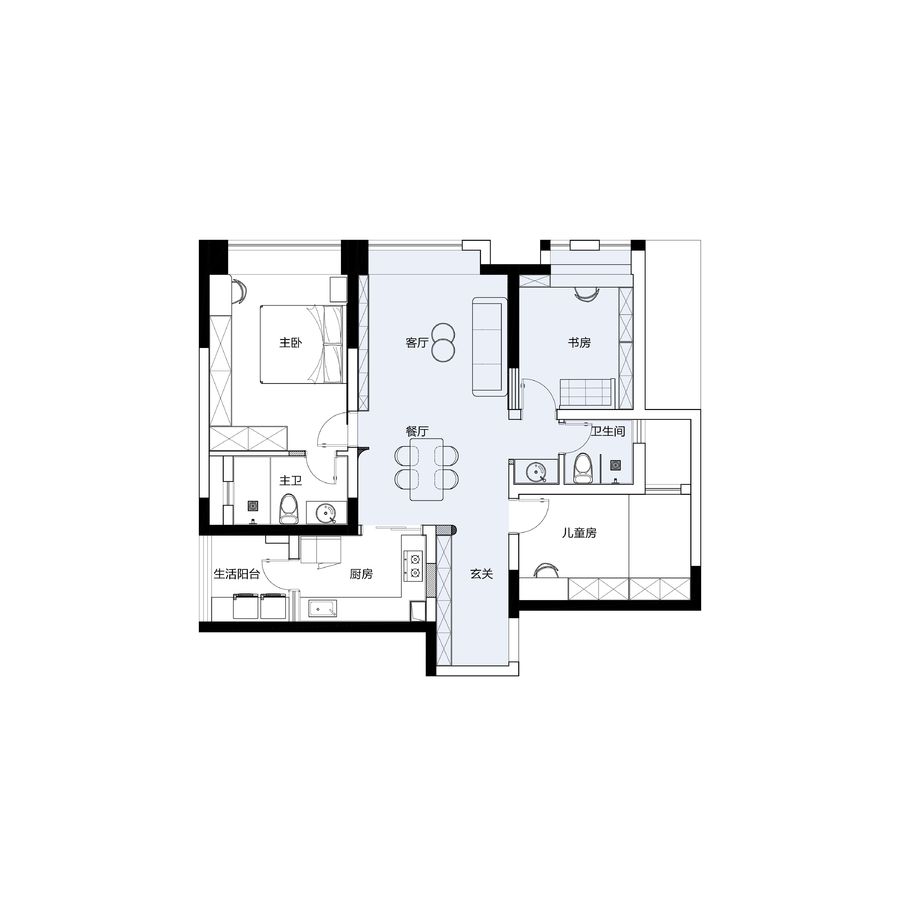 宏福樘實景 | 沁桃 | 119㎡以原木串聯起全屋豐富色彩，溫暖“一家三口”生活點滴