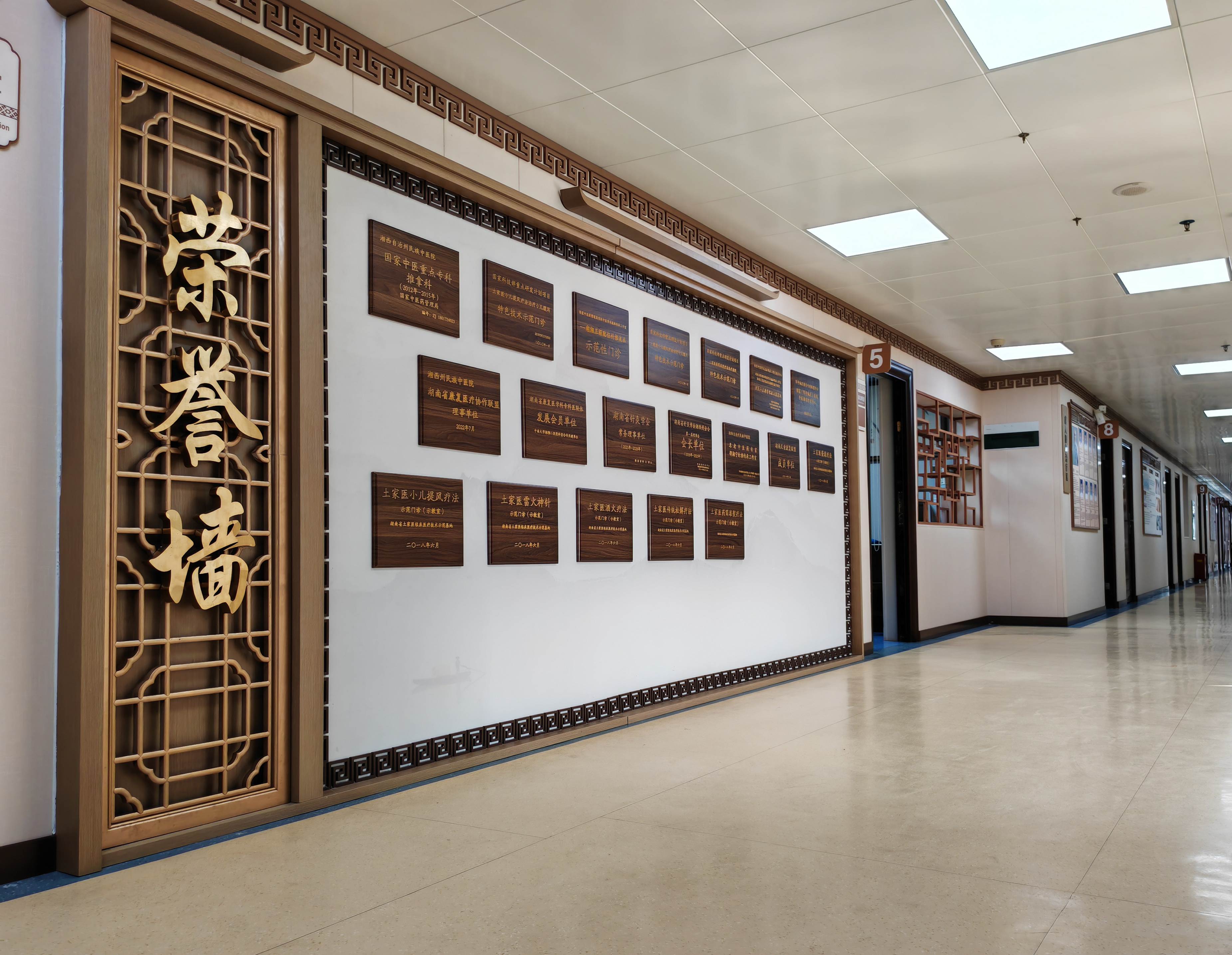 医院文化氛围设计〖梅奥艺术〗湘西州民族中医院文化墙设计案例