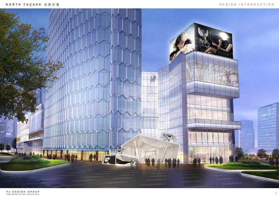 《HOK建筑師事務所-三里屯通盈中心 商業&建筑》設計方案+效果圖+CAD施工圖