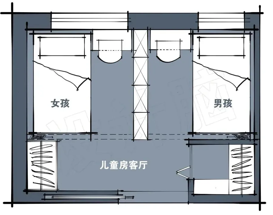 注意！儿童房的平面布局一定要考虑这三个点！