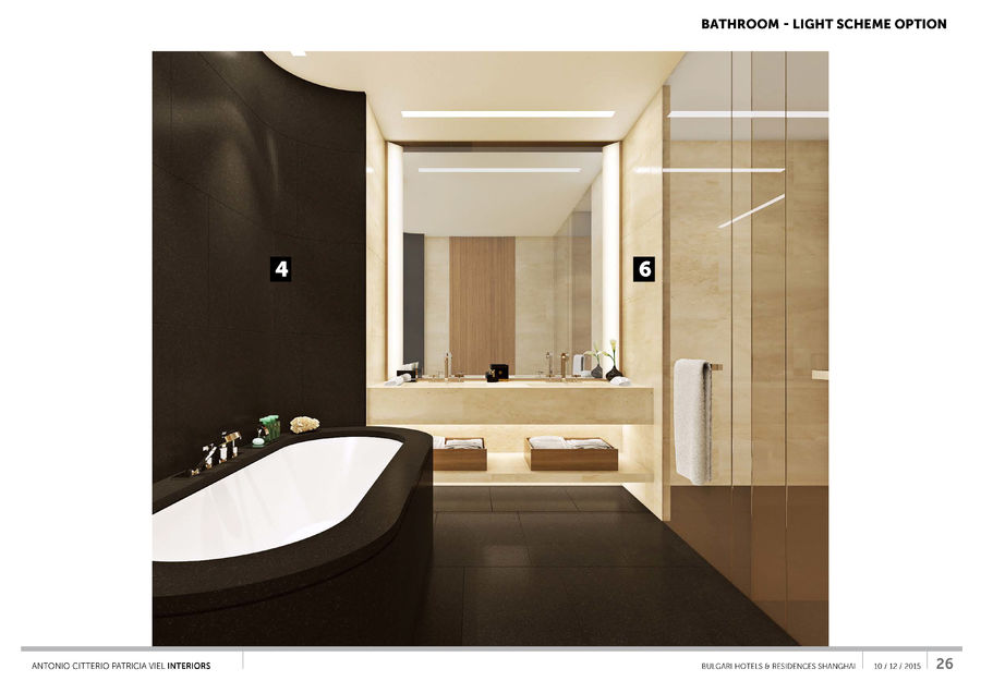 《Antonio Citterio -上海宝格丽酒店》设计方案+施工图+效果图+实景图+物料表