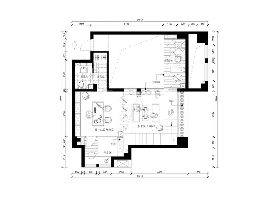 19号作品：#户型优化#设计工作室【一枚仙人掌】