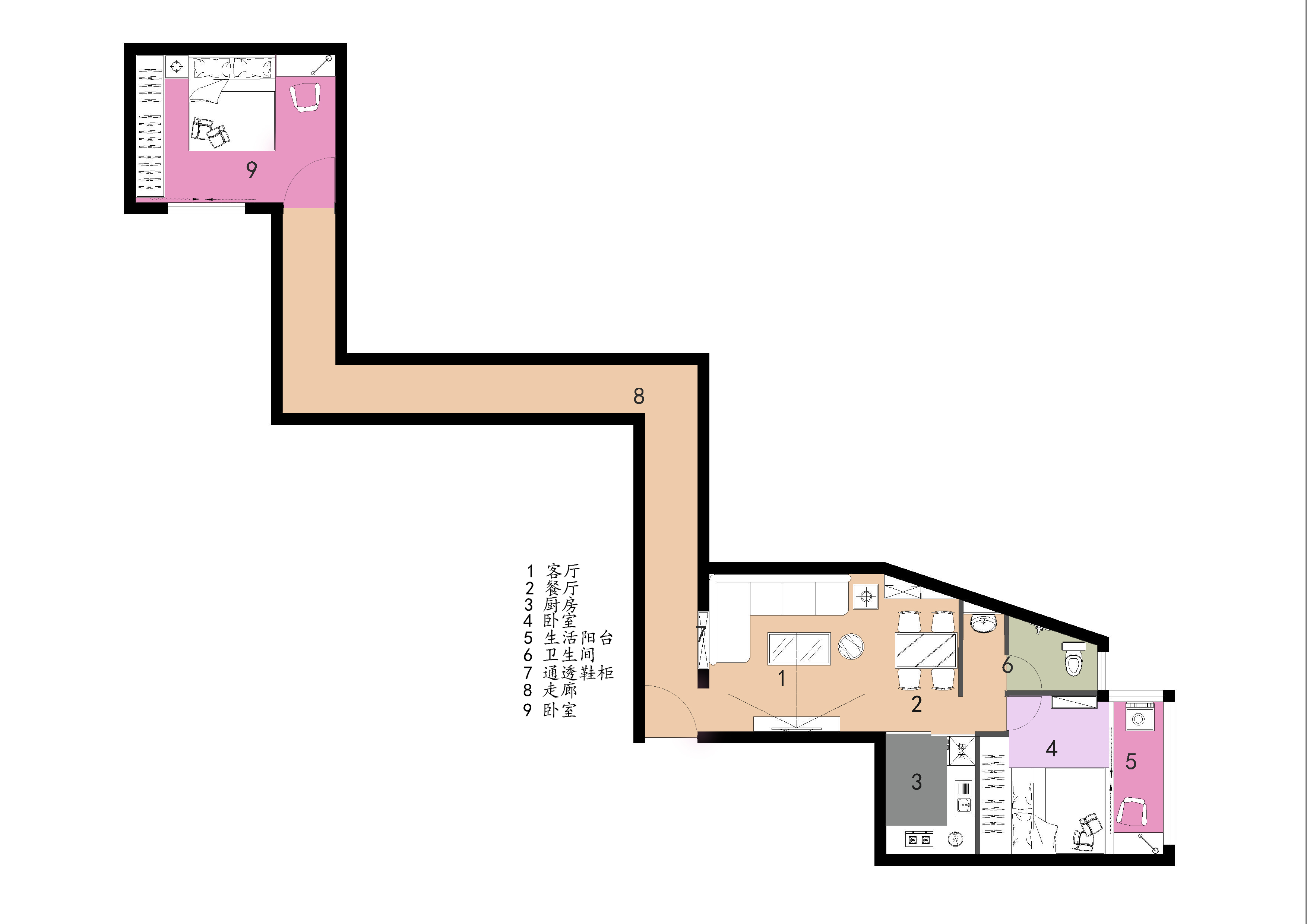 15号作品：#户型优化#拯救！超奇葩户型！【user_4e0df3ce】