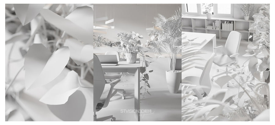 [斯特]-辦公椅3D表現-（提供模型免費下載）