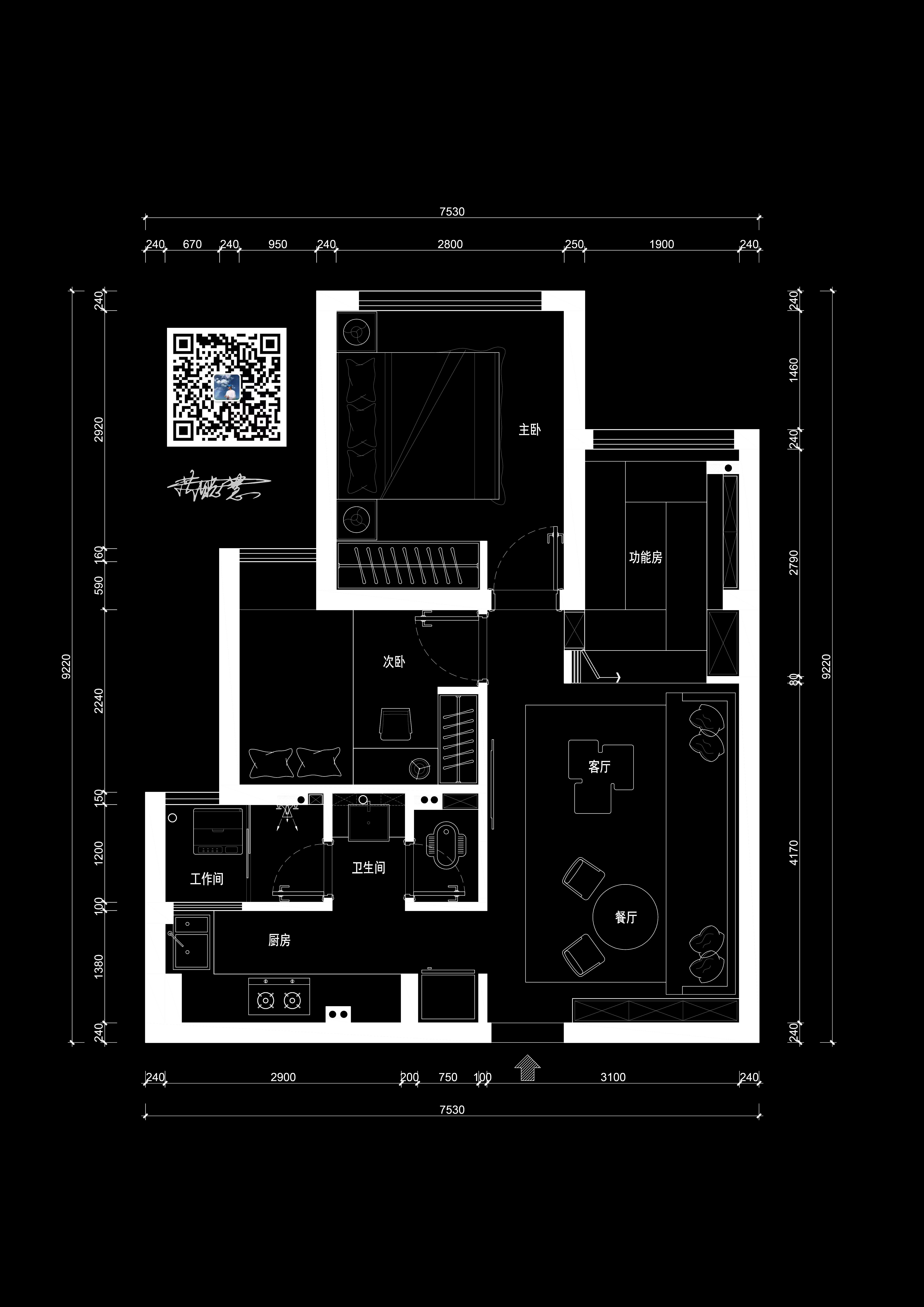 25号作品：#户型优化#乱整【会游泳的怪兽】