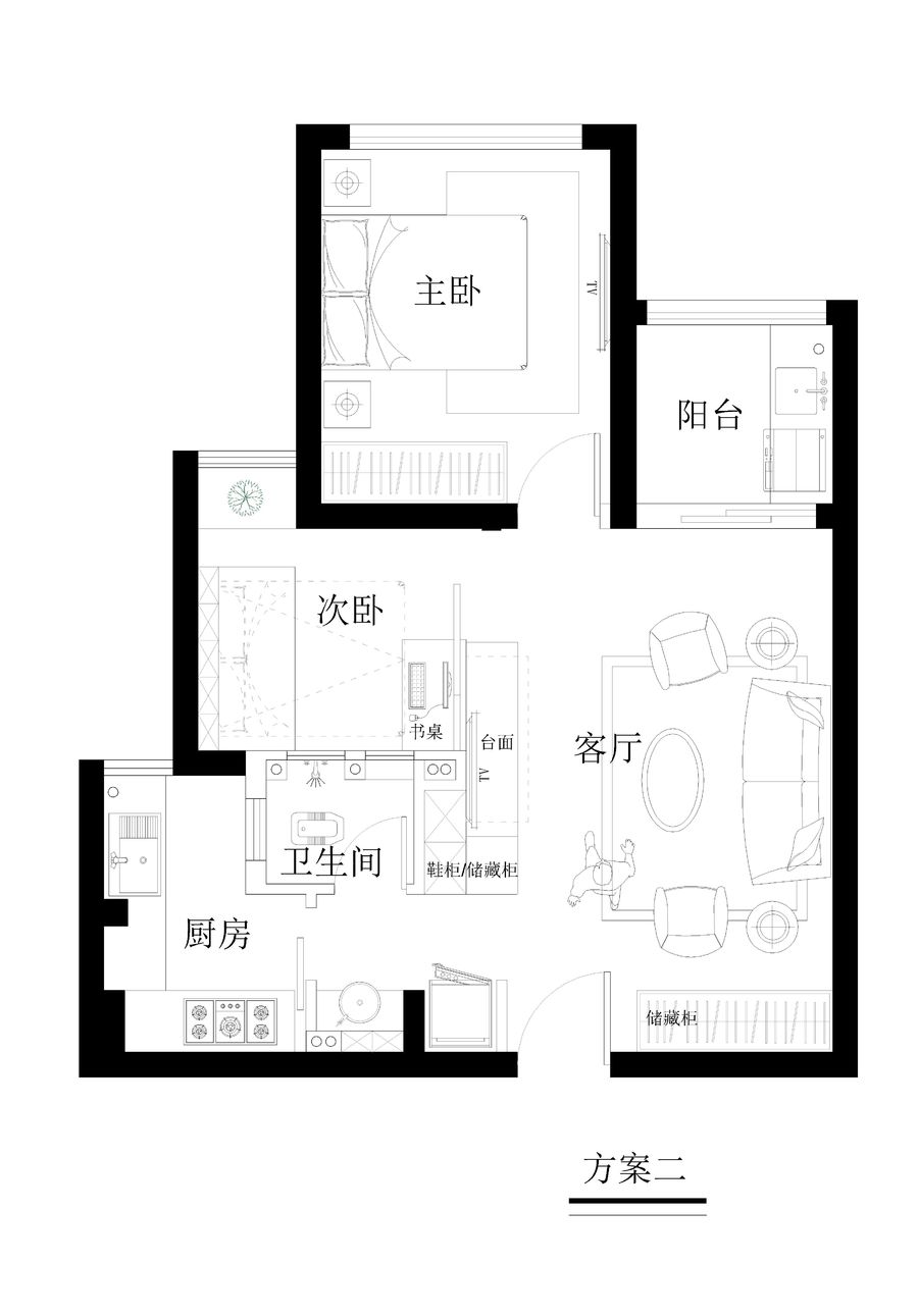 33号作品：#户型优化#小户型，大空间【yangjun】