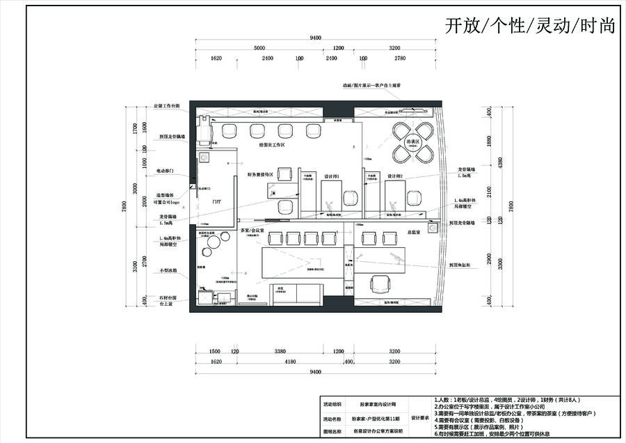 1号作品：#户型优化#如何打造高效办公环境【萧玉逸】