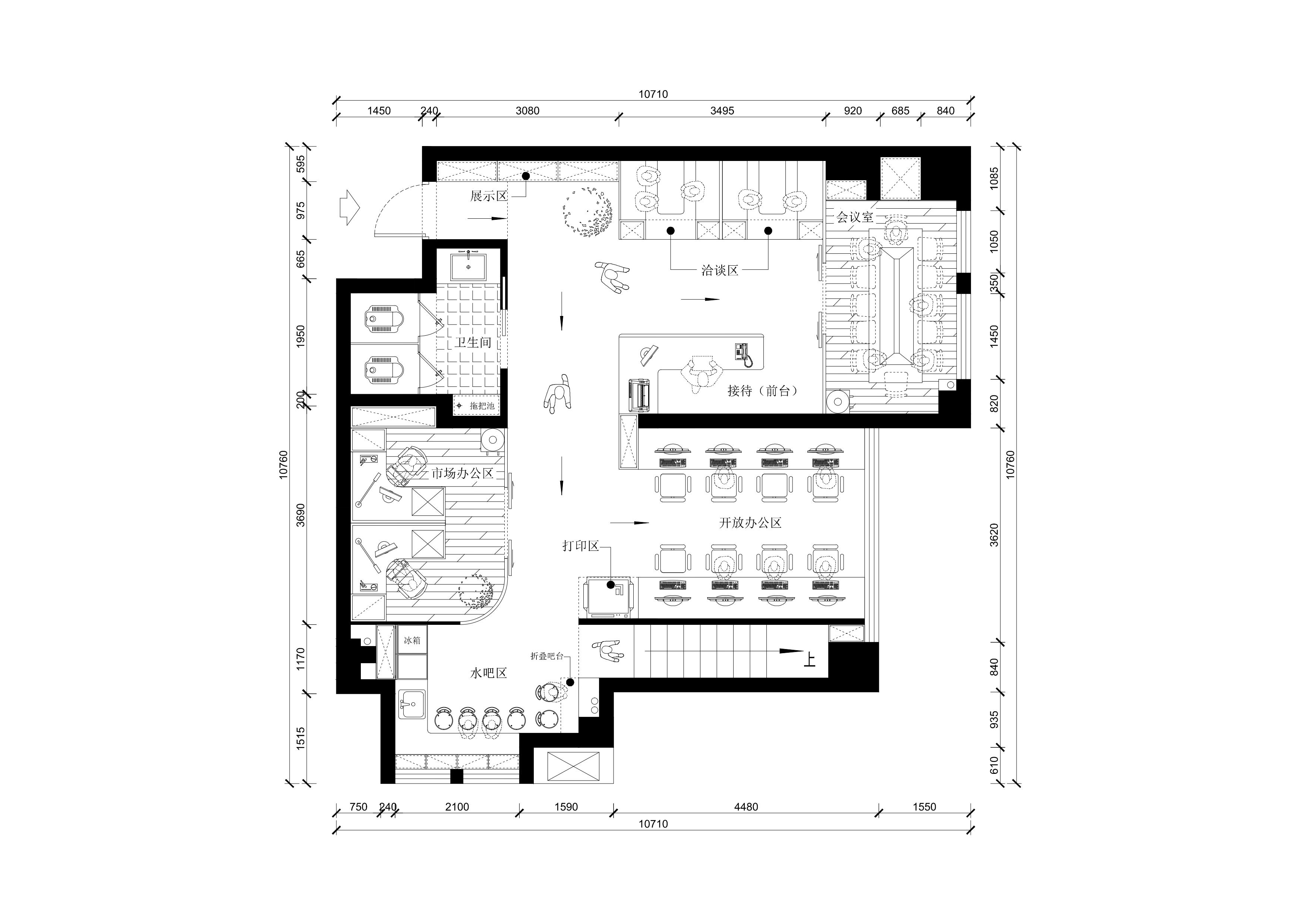 19号作品：#户型优化#设计工作室【一枚仙人掌】