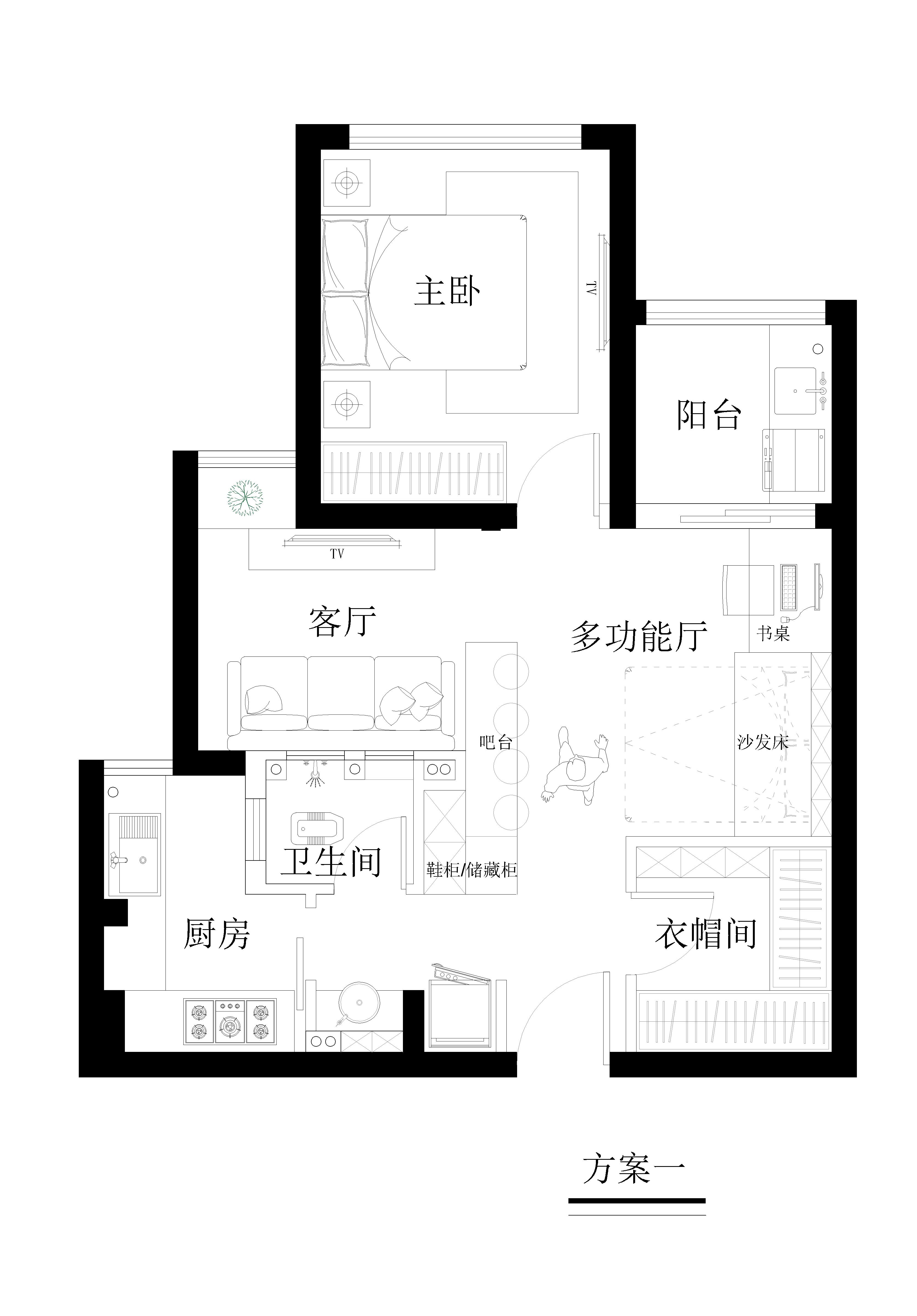 33号作品：#户型优化#小户型，大空间【yangjun】