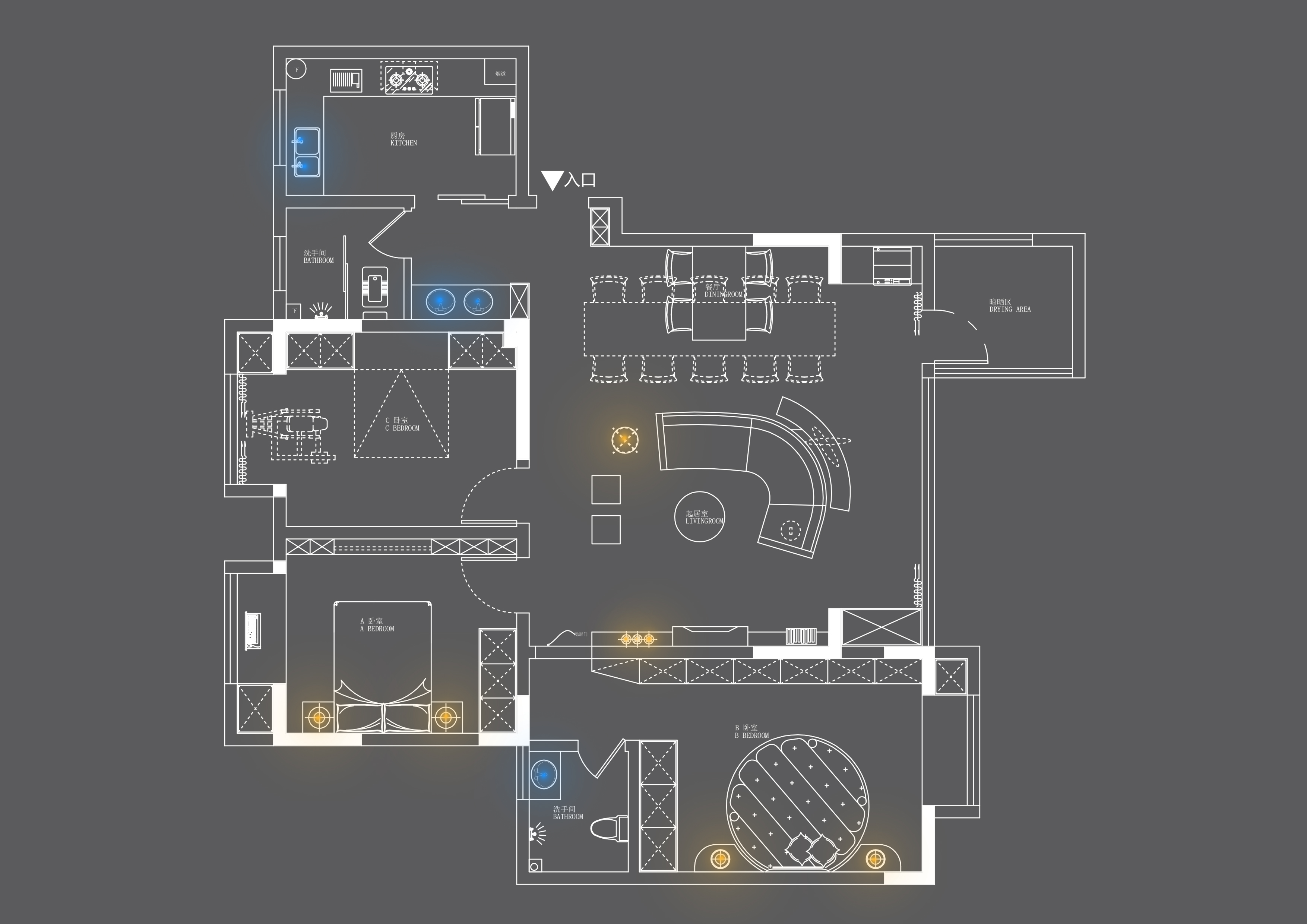 7号作品：#户型优化#合租吧！朋友！ 【王楠】