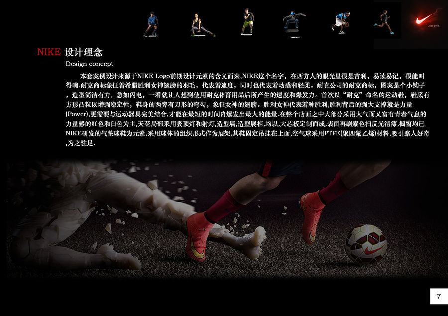 NIKE鞋店設計（大學二年級的作品）