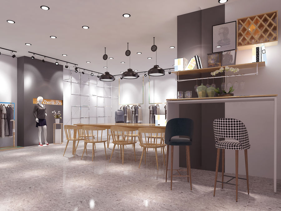 辦公面料店內部展示區