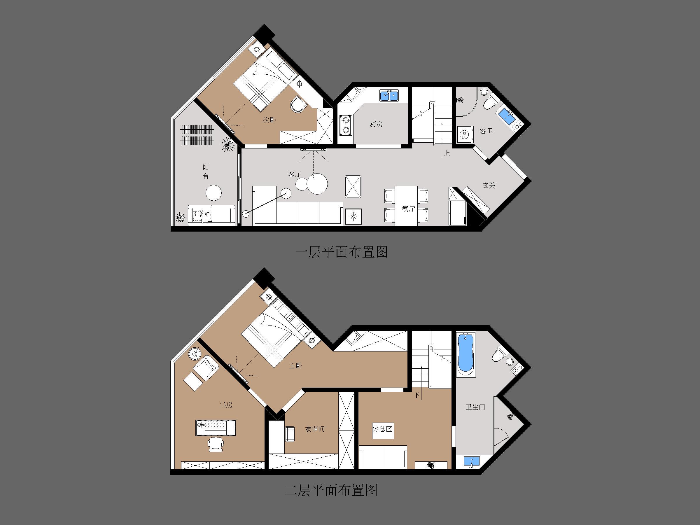 #户型优化#75平米 层高5.6M