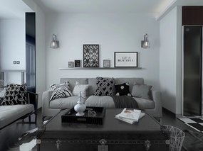 2017现代客厅3dmax+vray-长沙